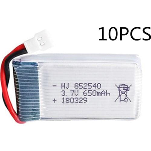 10 pcs/lot 3.7V 650mAh 852540 lipo Battery for Syma X5C X5 x5c X5SW X5SC RC Quadcopter Helicopter Toy Parts