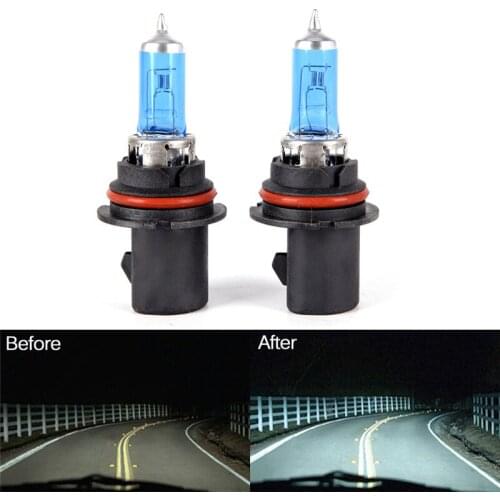 2Pcs 9007-HB5 White 100/80W Xenon Halogen 5000K Headlight #d1 High/Lo Beam Light