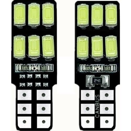 2pcs Canbus T10 12smd 5630 5730 LED car Light Canbus T10 led W5W canbus 194 5730 SMD car Led Reading Light Signal lamp white