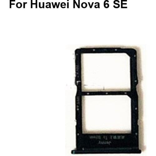 2PCS For Huawei Nova 6 SE New Tested Sim Card Holder Tray Card Slot For Huawei Nova6 SE Sim Card Holder Replacement 6se