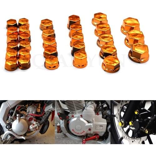 30PCS motorcycle modeling plating nut decorative screw cap For YAMAHA XMAX200 XMAX250 XMAX300 XMAX400 TMAX530 TMAX500