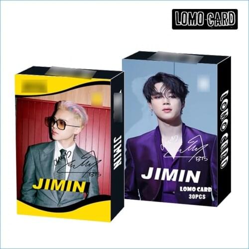 30PCS/SET South Korean Groups Bangtan Boys Lomo Card Poster New Album BUTTER PhotoCard Cards Wall Banner JUNG KOOK JIMIN