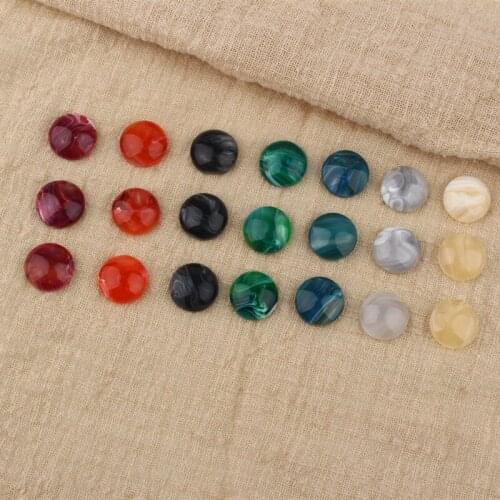 10pcs New Fashion Magma Starry Sky Semicircle Resin Flatback Cabochon Beads Diy Earring Base Findings Craft Jewelry Make