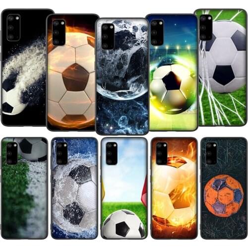 T72 Soccer Ball Burning Fire Case for Samsung A01 A10 A11 A20 A20E A21 A30 A40 A41 A50 A51 A60 A70 A71 A81 A91 M10 M20 M30