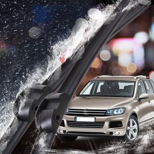 CITALL 26"+26" Frameless Steel Rubber Rain Window Windshield Wiper Blade for VW TOUAREG Porsche Cayenne 2008 2009 2010 2011-2014
