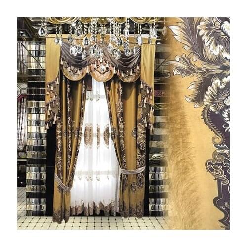 European curtain villa curtain living room luxury neoclassical curtain window curtain curtains for bedroom
