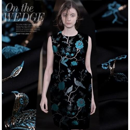 Hot Sale Imported Jacquard Tapestry Satin Fashion Fabric For Coat Dress Tissu Au Meter Ткань Для Шитья Одежды Sewing Vestidos