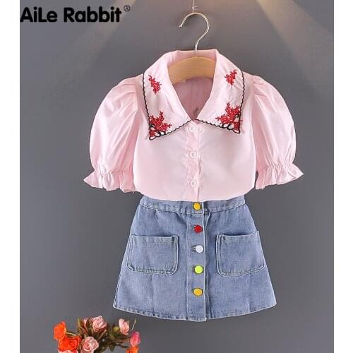 2020 INS Girls Outfits Children Clothing Set Off-the-shoulder Tops And Shorts 2-piece Set Kids Wear Clothes Recommend