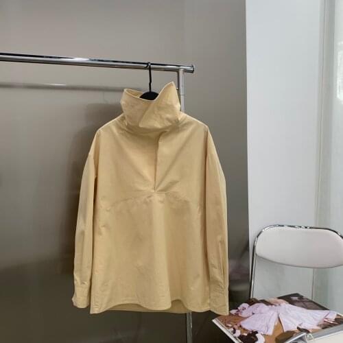 Fashion Ladies 2021 New Long Sleeve Sexy Casual Solid Color Turtleneck Shirt 0108