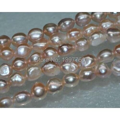 Miss0025 Natural Rare 5strs AA+10*12mm luster baroque freshwater pearl