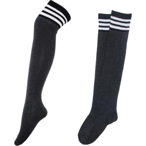 Newly Striped Thick Warm Womens Stockings Autumn Winter Female Long Over The Knee Socks Woman Fashion Sexy Thigh High Socks