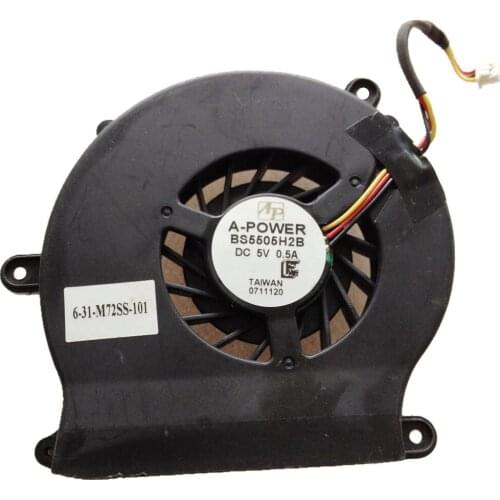 New laptop CPU cooling fan Cooler Notebook PC for A-POWER BS5505H2B 6-31-m72ss-102 DC 5V 0.5A