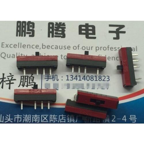 2PCS/lot Original Japanese NKK SS-14MDP2 toggle switch 4 feet 3 gear miniature straight plug sliding 0.1A30V