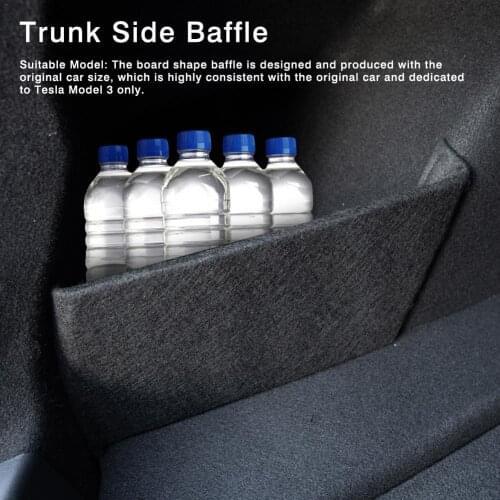 2019 Trunk Partition Parts Car Tail Box Storage Baffle Car Accessories For Tesla Model 3 Mats For Car Interior Accessories