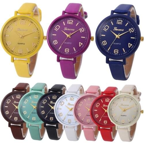 Simple casual ultra-thin ladies thin belt watch elegant classic digital female student quartz watch womens watch
