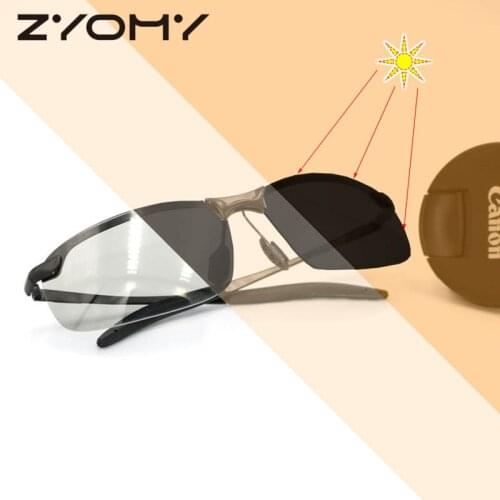 Q Unisex Wild Sunglasses Half Frame Eyewear Brand Design Glasses Polarized Photochromic Goggles UV400 Oculos De Sol темные очки