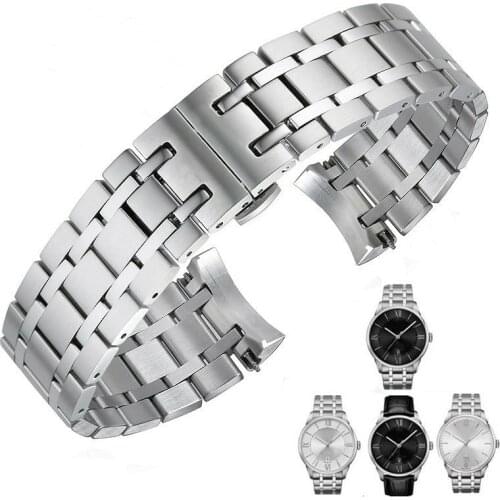 21mm Watch Band For Tisso 1853 T099 Men Solid Stainless Steel Watch Strap Watch Chain Metal Watch Bracelet Watch Accessories