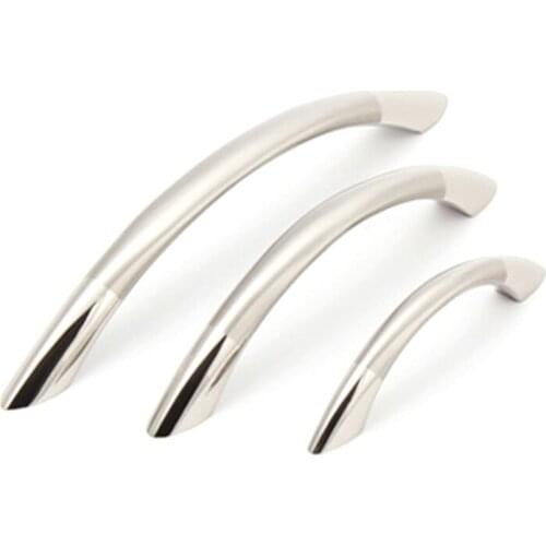 Drawer Knob Pull Kitchen Cabinet Cupboard Wardrobe Sliver Door Handles w/ Screws