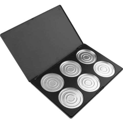 DIY 6 Grids Empty Magnetic Cosmetics Makeup Eyeshadow Eye Shadow Blush Face Powder Lip Gloss Aluminum Palette Pans