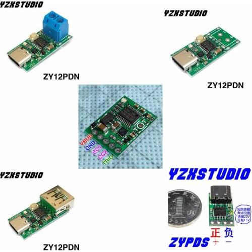 Type-C USB-C PD2.0 3.0 to DC USB fast charge trigger Poll detector 9v 12v 15v 20