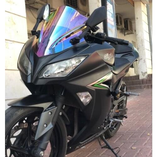Windscreen For 2013 2014 2015 2016 2017 Kawasaki Ninja EX 300 300R EX300 Wind Screen Deflectors Windshield Smoke Iridium