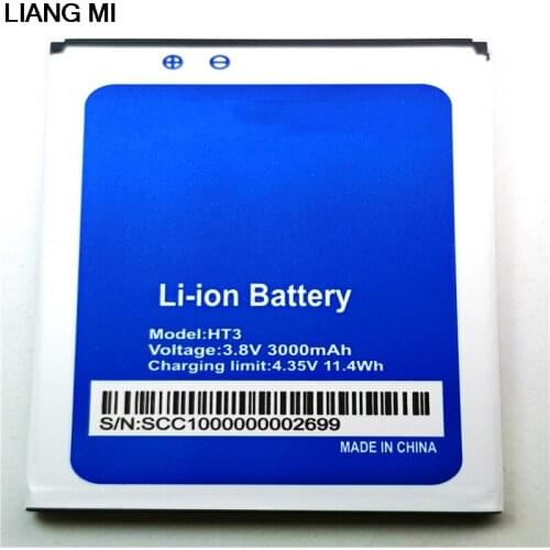 High Quality New Backup HT3 Battery For Homtom HT3 HT3 Pro 3.8V 3000mAh Replace Mobile Phone with phone stander