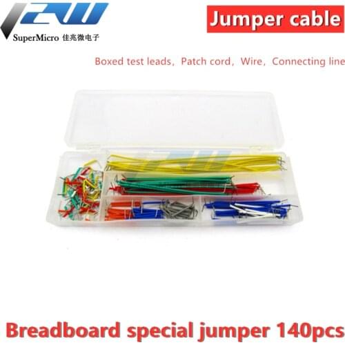 High quality boxed test line 140 breadboard jumpers breadboard connection cable
