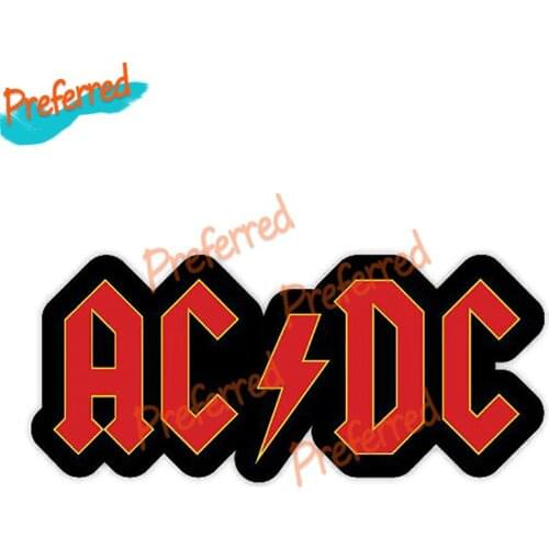 High Quality DCAC DC AC Music Decal Motocross Racing Laptop Helmet Trunk Wall Vinyl Car Sticker Die Cutting Waterproof PVC