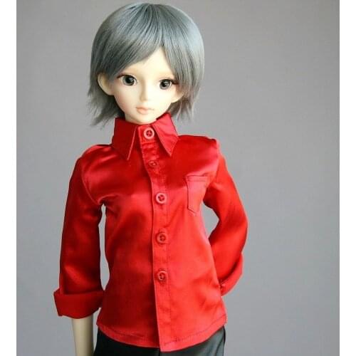 [wamami] 529# Red Satin Shirt/Outfit 1/4 MSD DOD BJD Dollfie