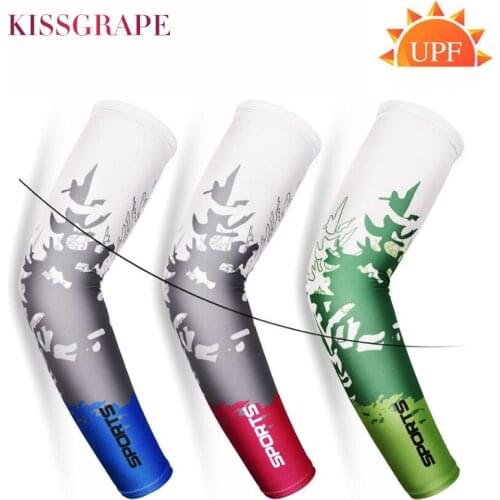 2 PCS Cool Men Sport Cycling Running Bicycle UV Sun Protection Cuff Cover Protective Arm Sleeve Bike Arm Warmers Sleeves Womens