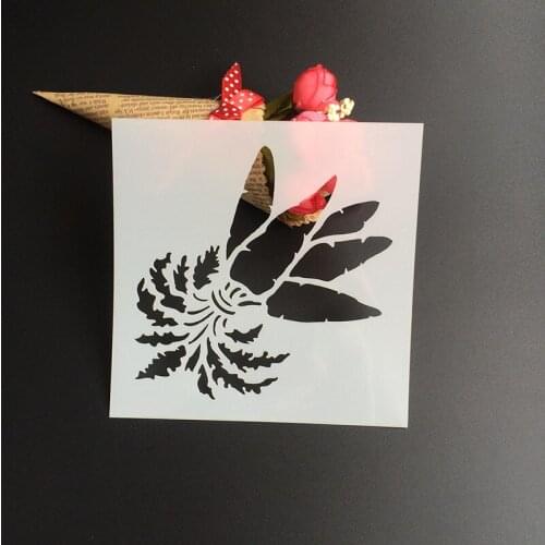 1Pcs 13*13cm Scapbook Stencil Cake Decorating Tool scrapbooking DIY Decorating Stencil Fondant Pattern Printing Spray Template