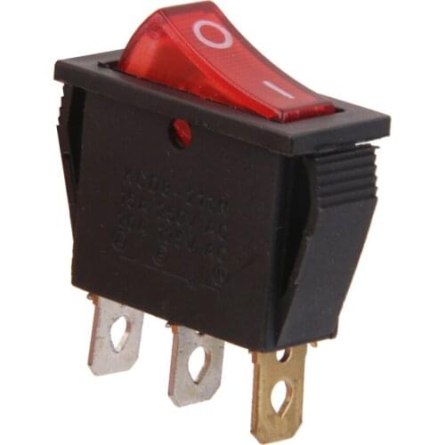10pcs AC 125-250V Red Led Light Car Truck Boat ON/OFF Toggle Switch SPST DIY