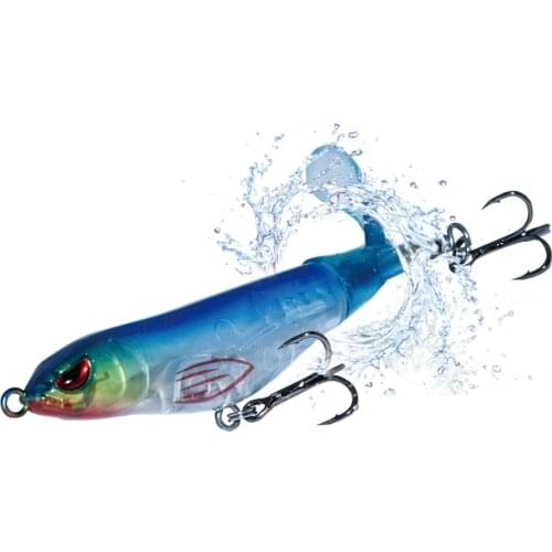 110mm 15.3g Whopper Popper Hard Floating swimbait with unique Rotatable Soft Tail Artificial Bait Fishing Lure surface lure