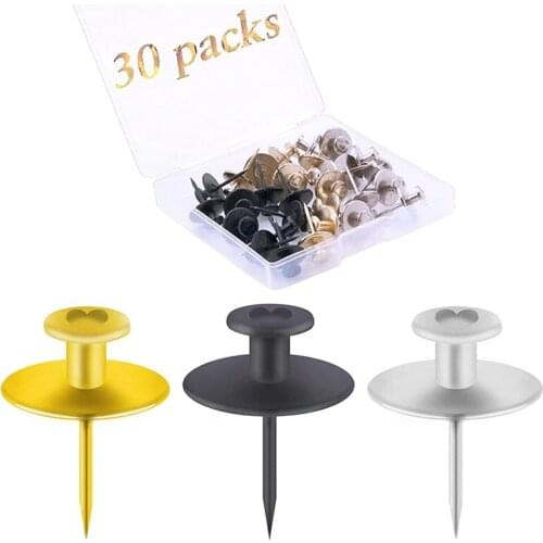 30 Pack Small Nails for Picture Hanging Double-Headed Picture Hangers Nails Wall Nails for Hanging Pictures