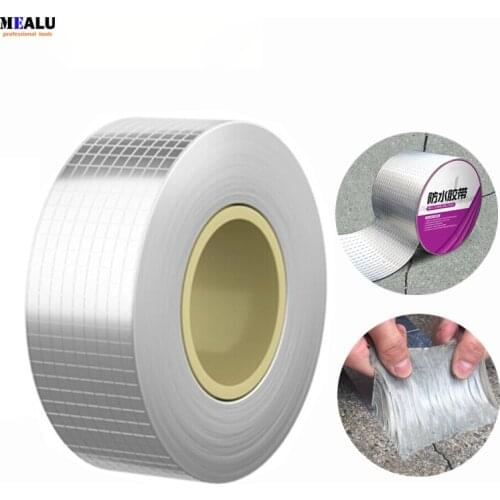 Aluminum Foil Butyl Rubber Tape Stop Leak Stick Waterproof Repair Super Nano Tape Self Adhesive for Roof Hose Repair Flex Tape