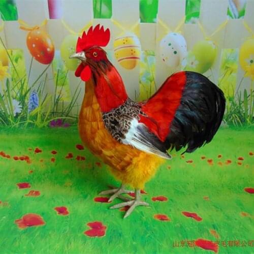 Big new simulation cock toy polyethylene & furs cute cock model doll gift about 39x18x42cm 288