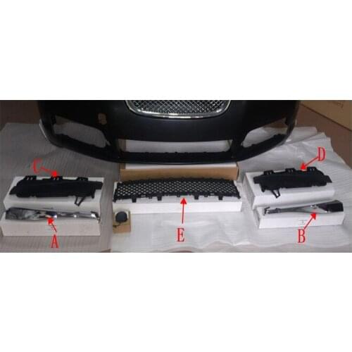 For Jaguar XF Front Bumper Low Grille Vent Plating Chrome Trim Cover 2008-2011 Year