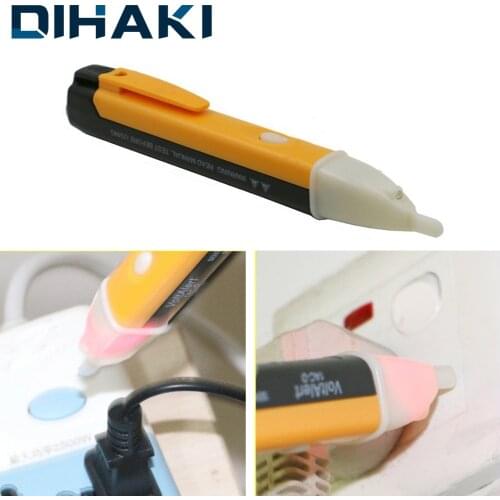 DIHAKI Electric Indicator 90-1000V Voltage Detector Sensor Tester Pen with LED Light For Socket Wall AC Power Outlet