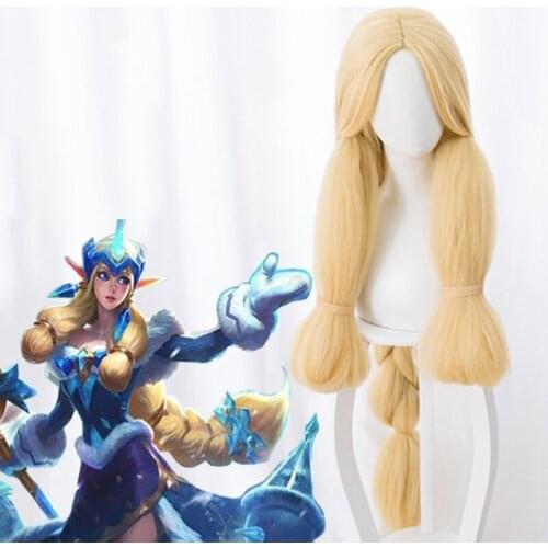 Game LoL Cosplay Wig Soraka Cosplay Wig Heat Resistant Synthetic Wig Halloween Carnival Party