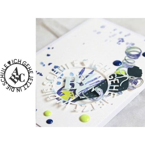 Metal cutting dies ABC circle frame cut die mold new 2019 Scrapbook cards making paper craft knife mould blade punch
