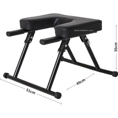 Multifunctional Fitness Yoga Headstand Chair, Home Gym Fitness Exercise Trainer Inversion Chair, Foldable Yoga Headstand Bench
