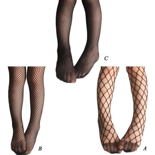 Baby Girls Fashion Mesh Stockings Fishnet Stockings Black Pantyhose Tights for Kids Children Broken Copper Denim Pantyhose