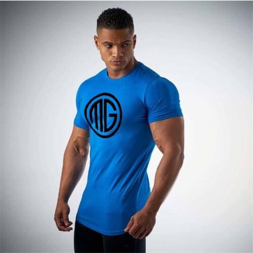 Muscleguys Fitness Compression Shirt Men Gyms T Shirt homme Bodybuilding Tight Short Sleeve T shirt Brand Clothing Tops