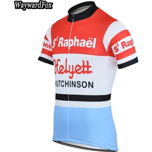 NEW summer mens Red/blue/red cycling jersey Retro classic cycling clothing Short sleeve bike wear ROAD ropa ciclismo maillot