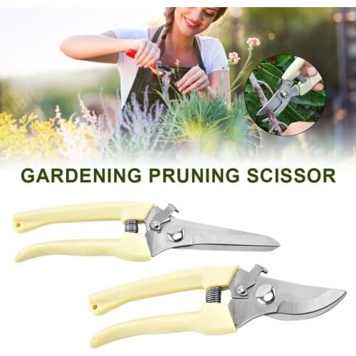 Pruner Tree Cutter Gardening Pruning Shear Scissor Stainless Steel Cutting Tools Set Home Tools Anti-slip