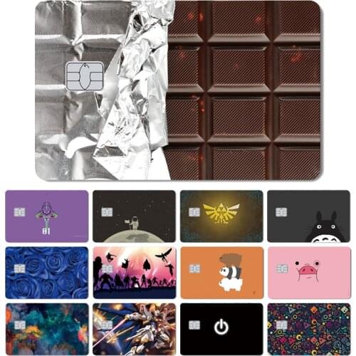 Magic Shark Painting Anime Cartoon Cute Pig Flower Game Chocolate Matte Case Sticker Film Skin for Large Small Chip Credit Card