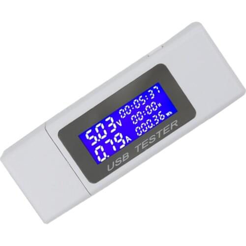 9 in 1 Voltmeter Voltage Current Tester 4-30V LCD Display USB Charger Power Meter Mobile Battery Detector 40%off