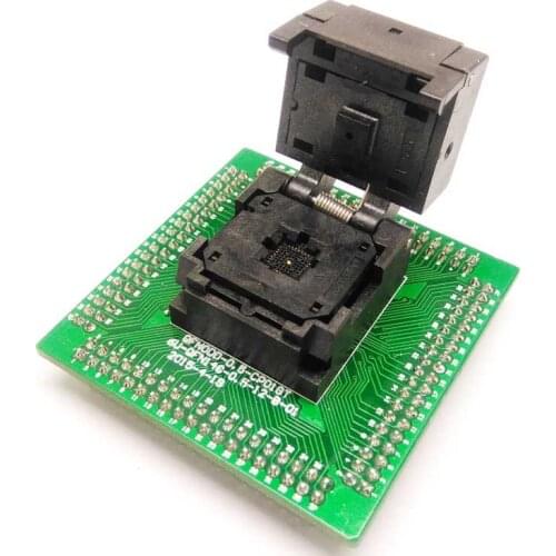 IC550-0284-011-G Programming Socket QFN28 MLF28 IC Test Socket Pitch 0.5mm Clamshell Chip Size 5*5 Flash Adapter Burn in Socket