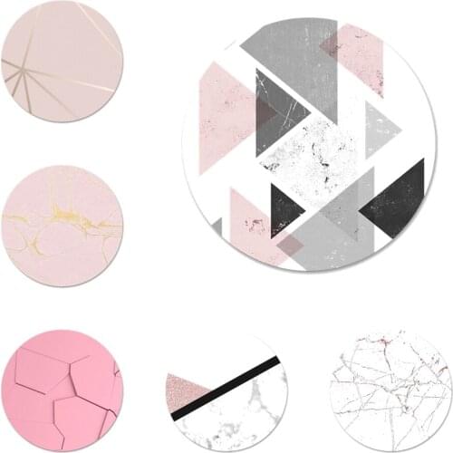 58mm Marble Line Icons Pins Badge Decoration Brooches Metal Badges For Clothes Backpack Decoration