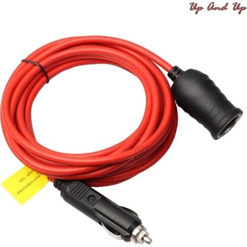 1pc 12V/24V 3.5M Car Cigarette Lighter Plug Socket Extension Cable Copper Wire Cigarette Lighter Extension Cord Wire